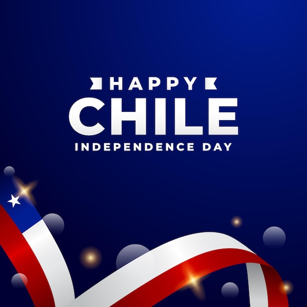 Colección de ilustraciones de diseño para el Día de la Independencia de Chile