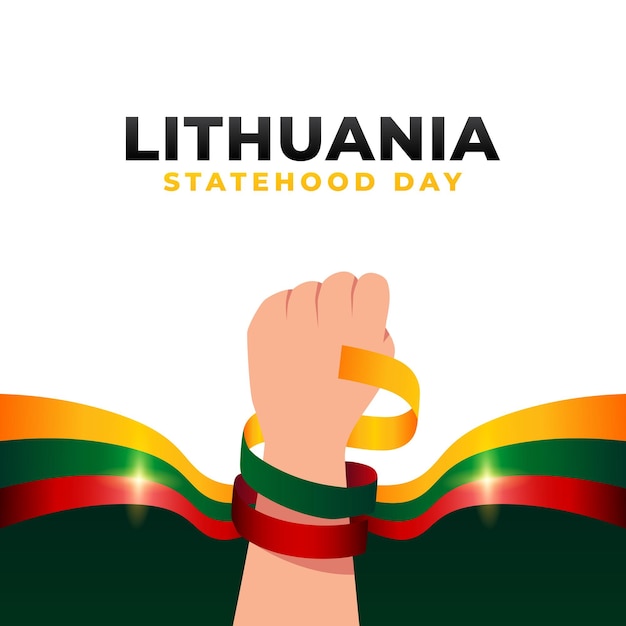 colección de ilustraciones de diseño para el día de la independencia de Lituania