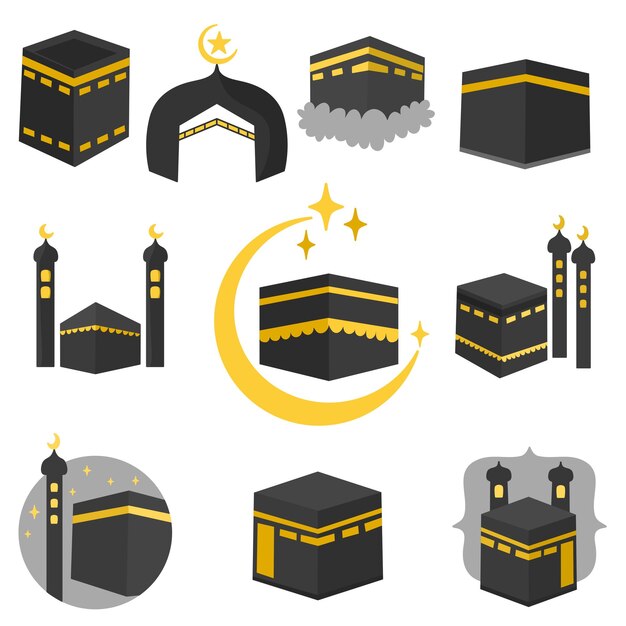 Vector colección de ilustraciones kabah