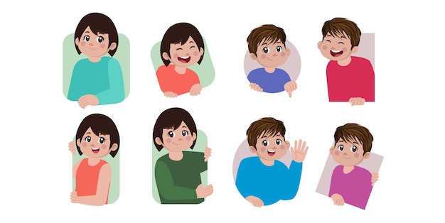 Colección de ilustraciones de personas espiadoras