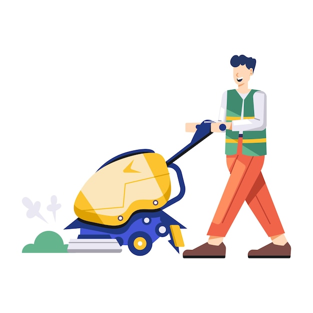 Colección de ilustraciones planas de servicios de limpieza