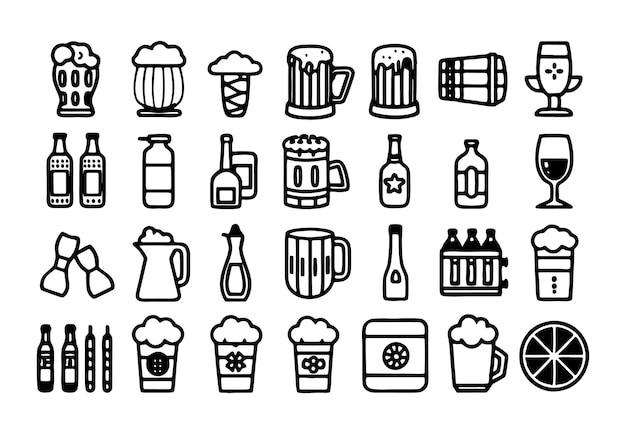 una colección de imágenes de diferentes imágenes, incluida una botella de cerveza y una botilla de cerveza
