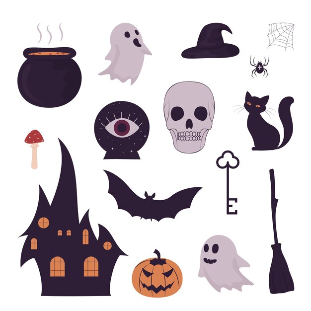 colección de imágenes prediseñadas de halloween