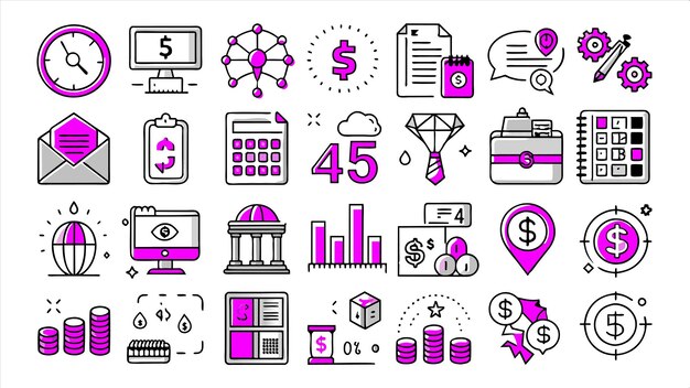 una colección de imágenes que incluye una calculadora digital el número 5 y el número 5