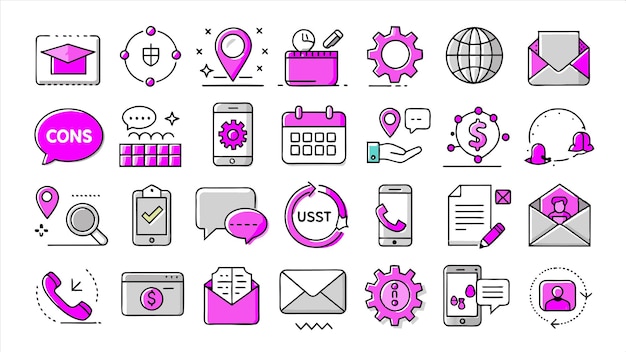 una colección de imágenes que incluye una página web con la palabra u s