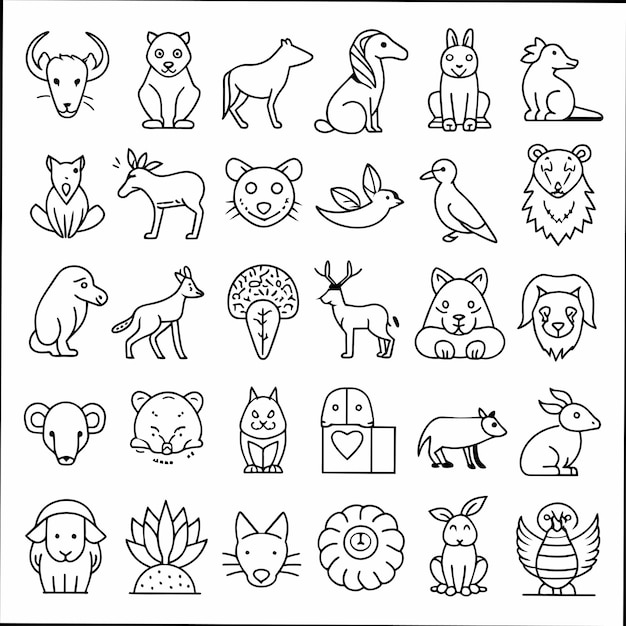 una colección de imágenes que incluyen animales animales y animales