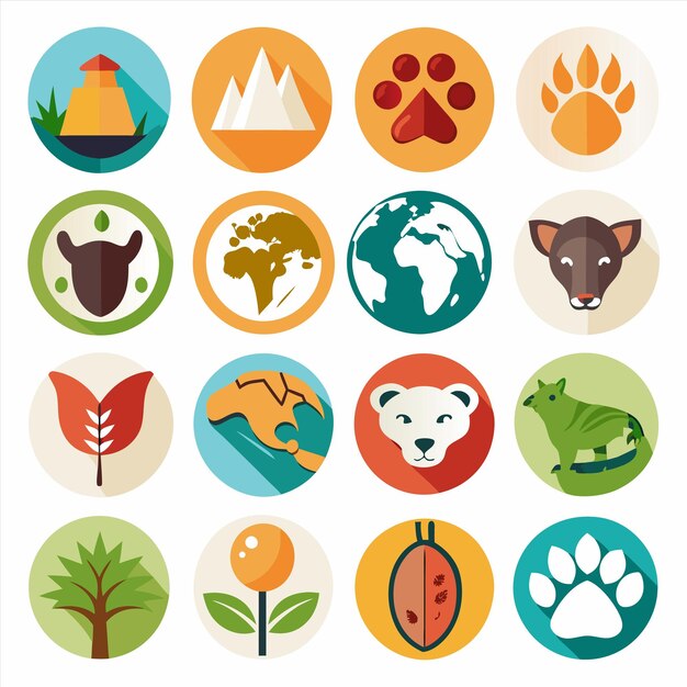 una colección de imágenes que incluyen animales y animales