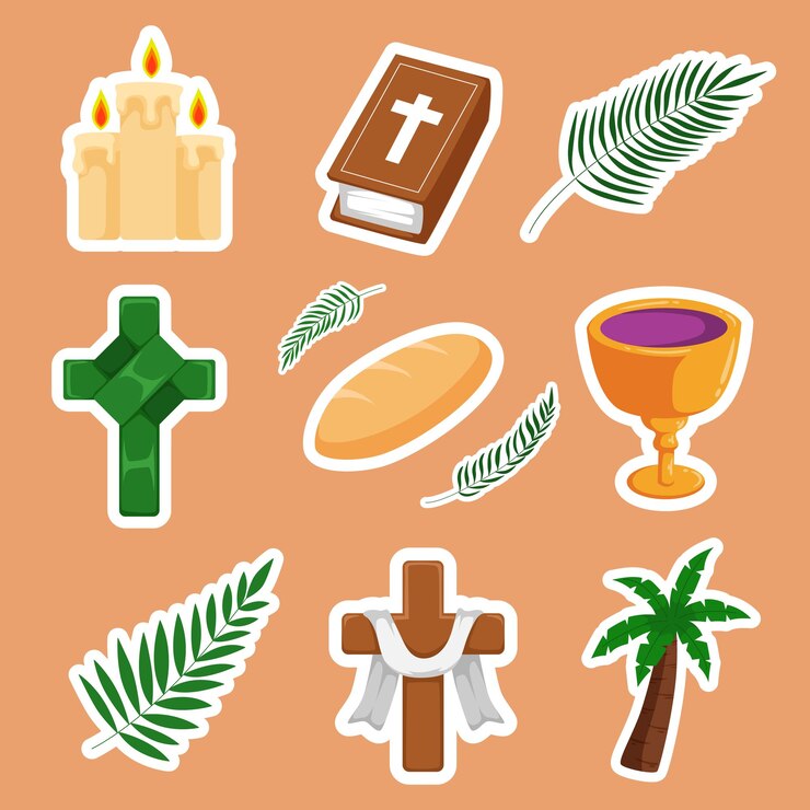 Vector una colección de imágenes que incluyen una cruz una cruz y una cruz