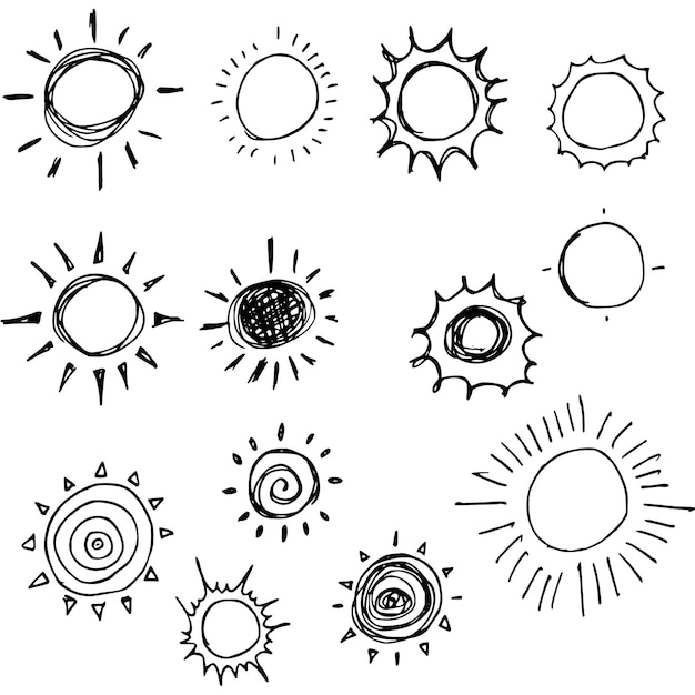 una colección de imágenes de sol y sol con las palabras sol y la palabra sol