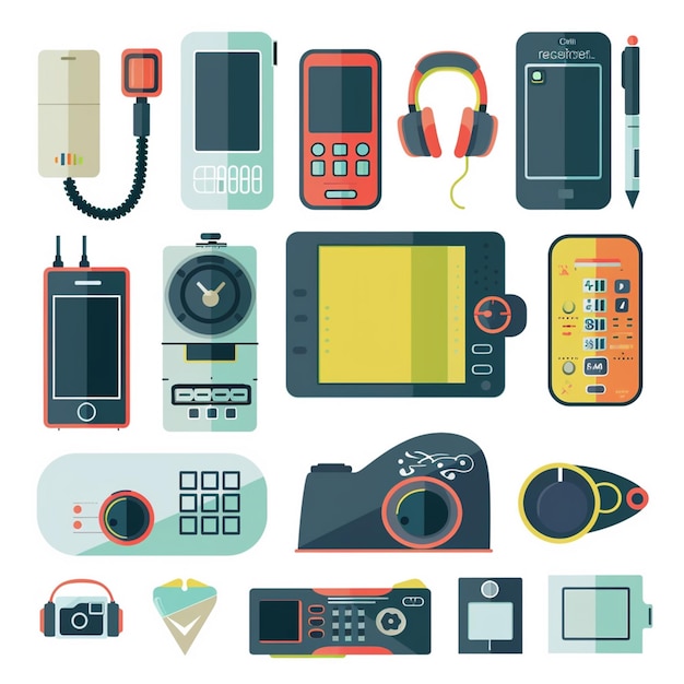 una colección de imágenes de teléfonos incluyendo uno que dice la hora de 9 00