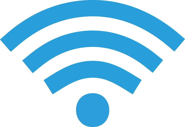 Colección de imágenes vectoriales de stock que representan símbolos e iconos relacionados con la conectividad Wi-Fi inalámbrica