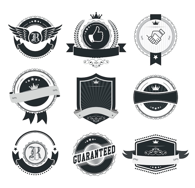 Vector colección de insignias y etiquetas