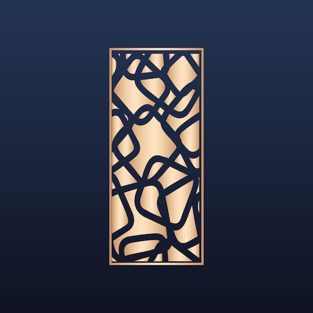 Colección de invitaciones con corte láser - Colección de patrones de adornos islámicos dorados archivos cnc dxf
