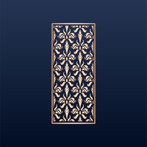 Colección de invitaciones con corte láser - Colección de patrones de adornos islámicos dorados archivos cnc dxf