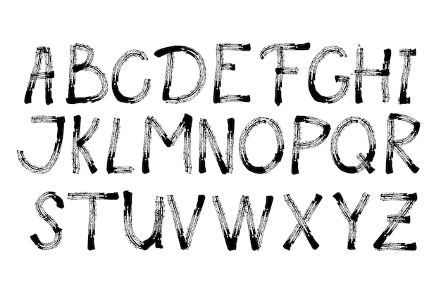 Colección de letras del alfabeto