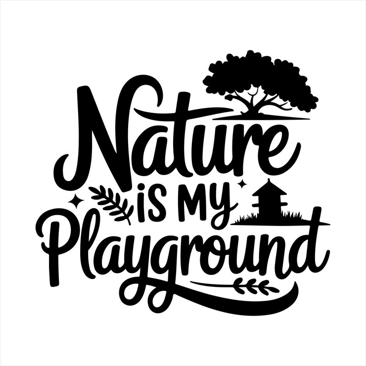 Vector colección de letras de diseño svg para camping