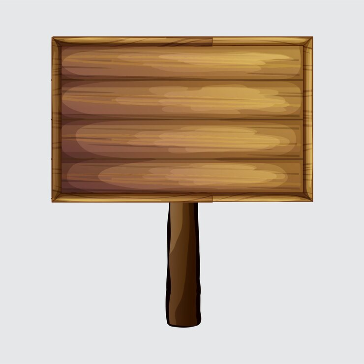 Colección de letreros de madera rústica Diseño vectorial para decoración y artesanía
