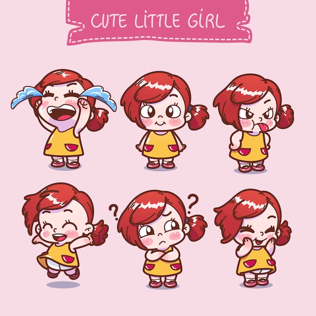 Colección linda niña