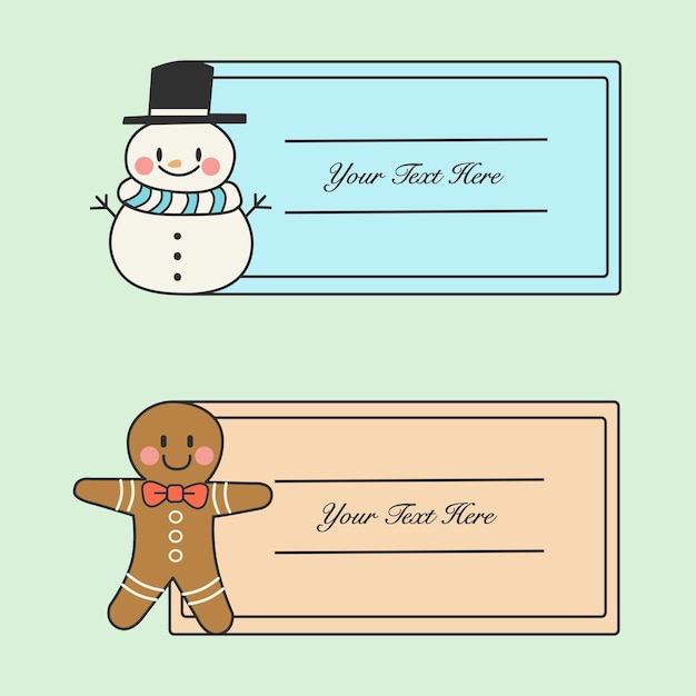 colección de lindas tarjetas navideñas