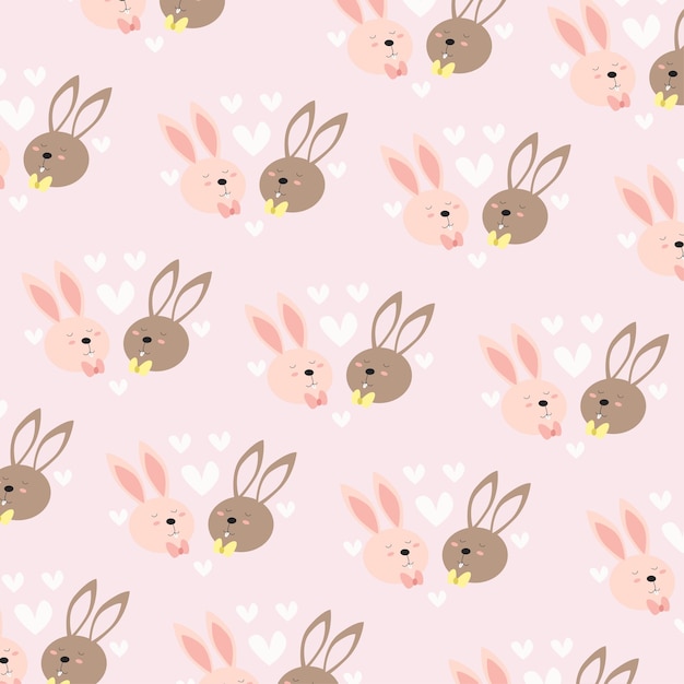 Colección de lindos patrones de animales adecuados para el diseño textil