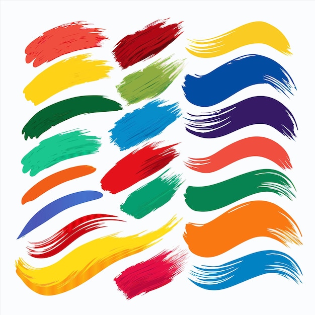 una colección de líneas coloridas con diferentes colores y colores
