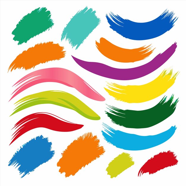 una colección de líneas coloridas con diferentes colores y colores