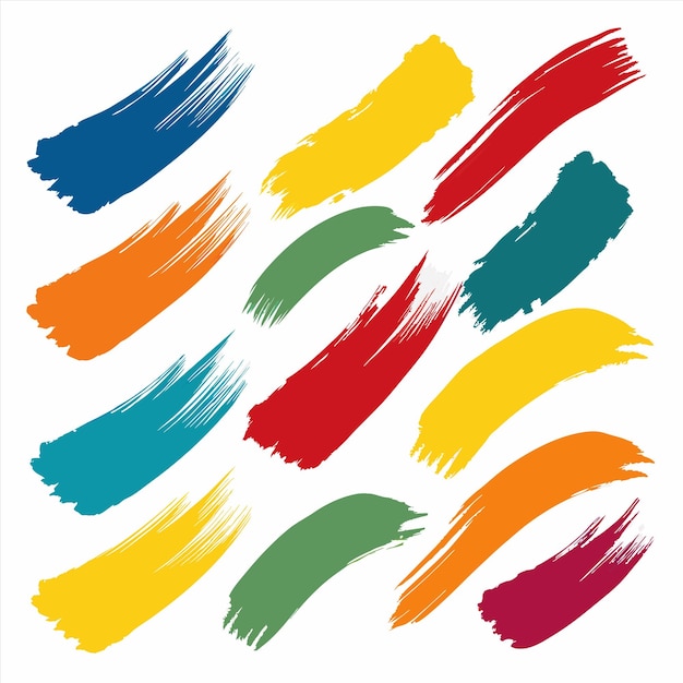 una colección de líneas coloridas con diferentes colores en ellos