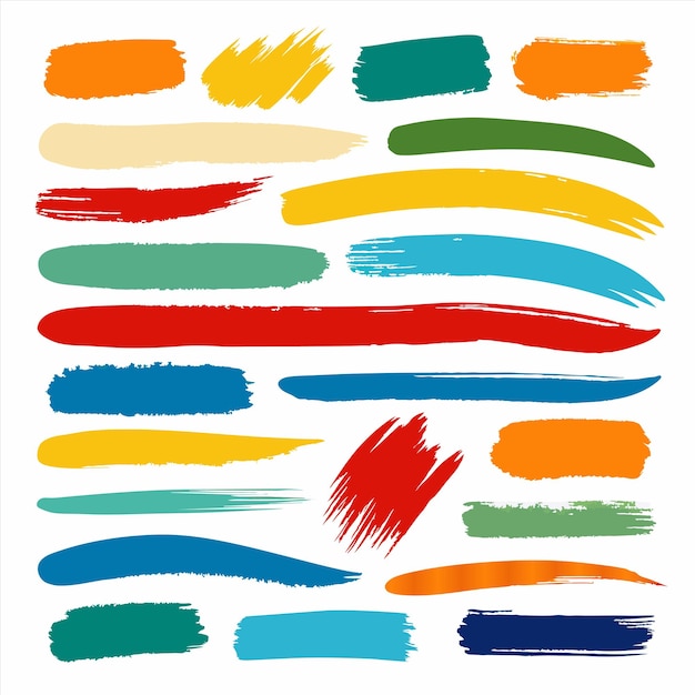 una colección de líneas coloridas con diferentes colores