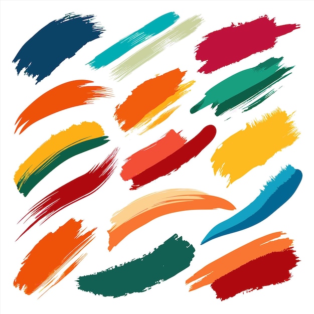 una colección de líneas coloridas con diferentes colores