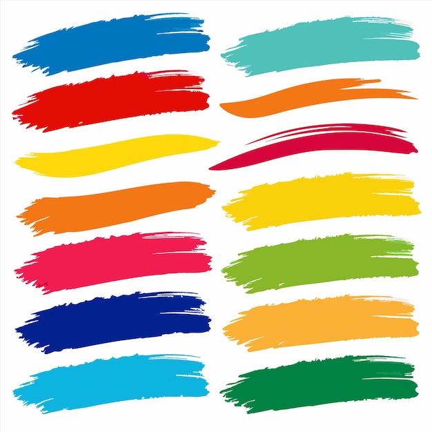 una colección de líneas de diferentes colores con diferentes colores