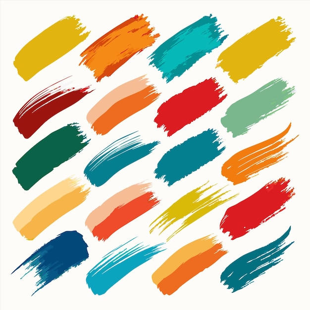 una colección de líneas de diferentes colores con diferentes colores