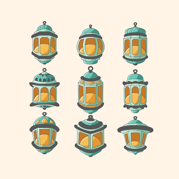 Colección de linternas de Ramadán