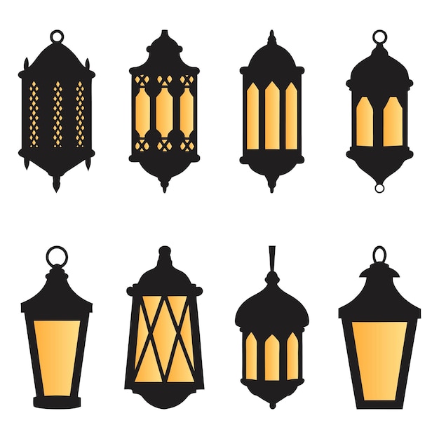 Colección de linternas tradicionales del Ramadán