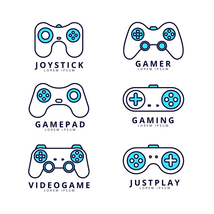 Vector colección de logo de gamer