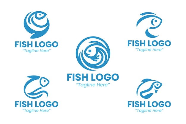 Colección de Logo de pescado