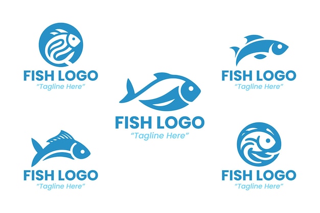 Colección de Logo de pescado
