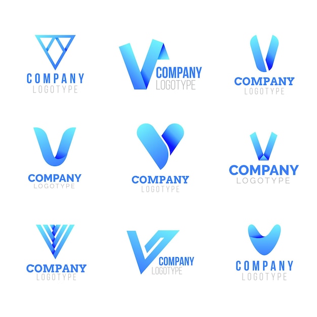 Colección de logo V