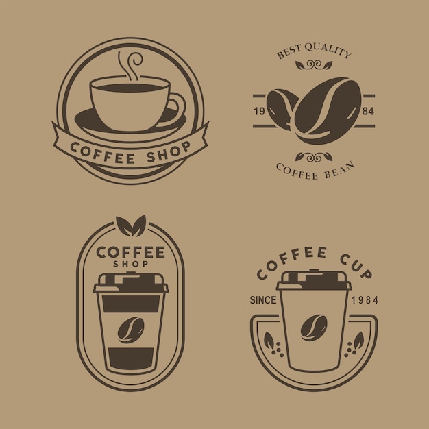 Colección de logos de café