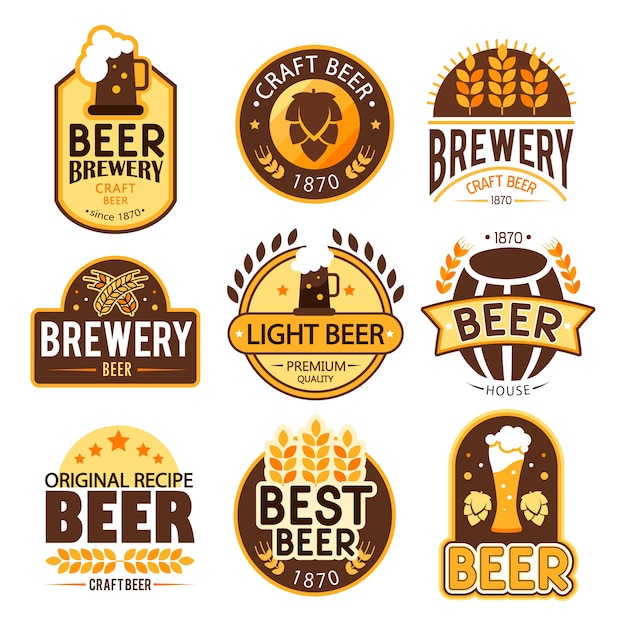 Colección de logos de cerveza