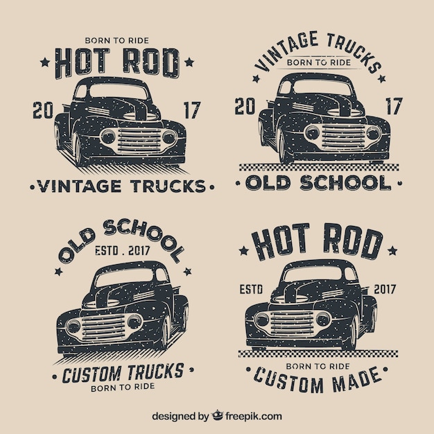 Colección de logos de coche vintage