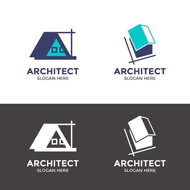 Colección de logos de empresas de arquitectura