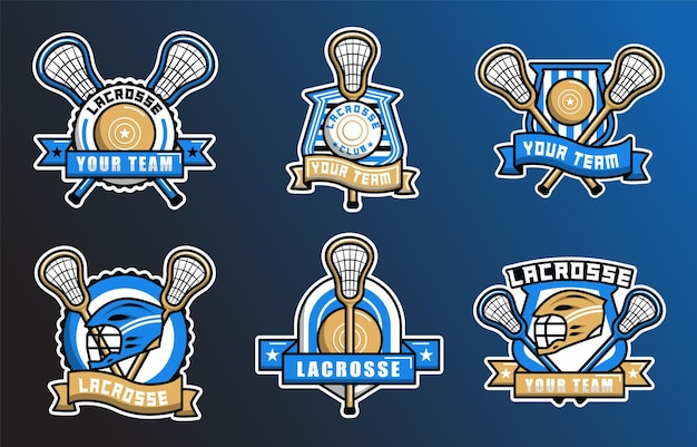 Colección de logos de lacrosse