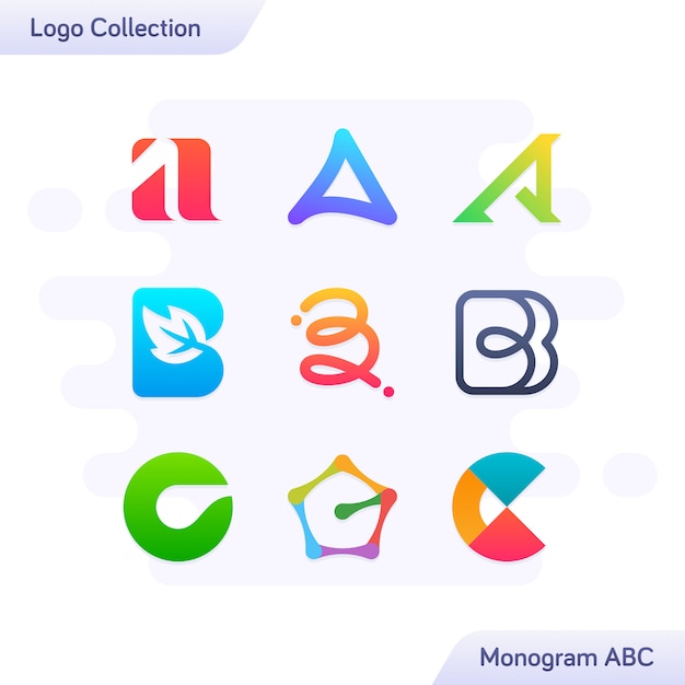 Colección de logos, monogramas