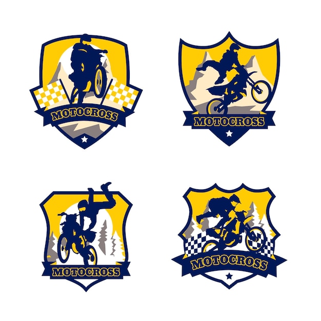 Colección de logos de motocross