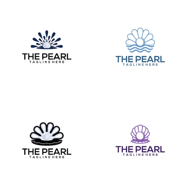 Colección de logos de perlas