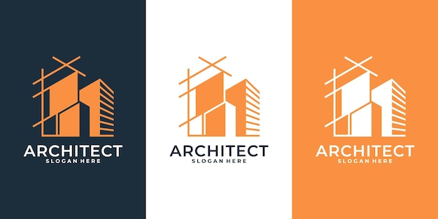 colección de logotipo de arquitectura creativa.