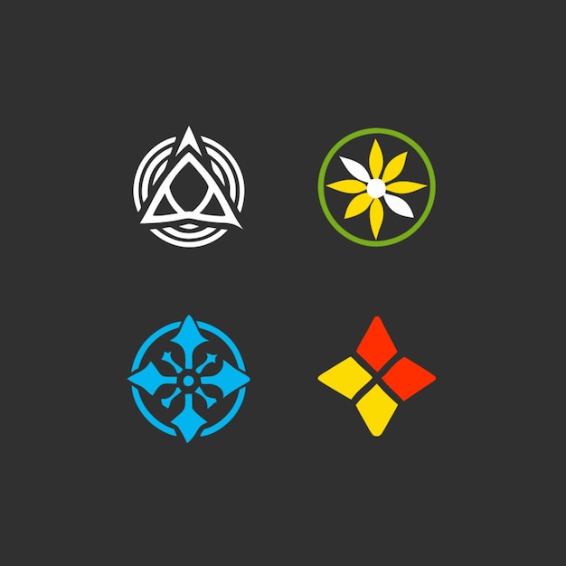 Colección de logotipo geométrico abstracto