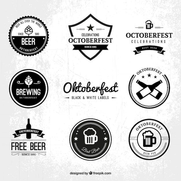 Vector colección logotipo oktoberfest