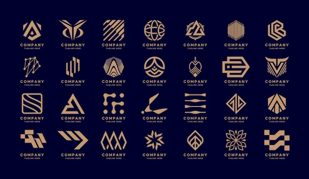 Vector colección de logotipos abstractos. conjunto de logotipo y logomark