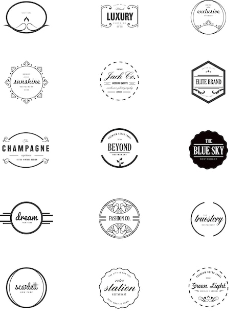 Colección de logotipos antiguos